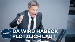 HABECK WIRD IM BUNDESTAG LAUT: Sind wir denn hier im Fuballstadion, oder was Ist das ne Demo