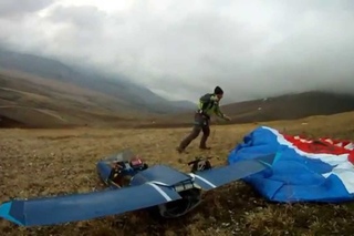 Fuselage jet paramotor speed fly volo 01