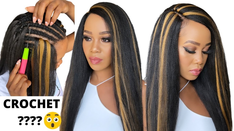 How To : CROCHET USING BRAIDING HAIR, NO LEAVE OUT, 2 LENGTH, Protective Style,