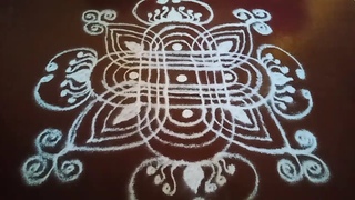 Karadaiyan Nombu Kolam |  Simple Padi Kolam with Dots | Festival Kolam