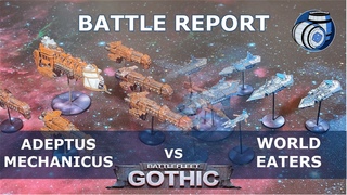 Adeptus Mechanicus Vs World Eaters - 1500pts Battle Fleet Gothic Battle Report