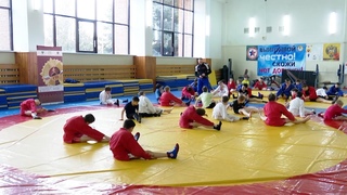 Zа самбо: в рамках федерльного проекта юные самбисты сдают нормативы ГТО