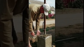 Installation of pillar blocks and fence walls #concrete #fiberglass #fence #walls #bisness  #mold