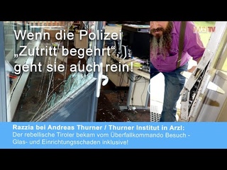 Razzia beim Thurner Institut Imst - Großeinsatz für das Überfallkommando