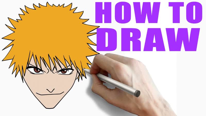 How to Draw Ichigo from Bleach Easy Step By
