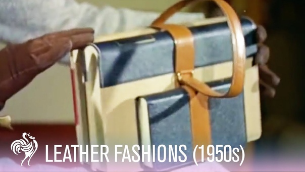 Leather Is In Colourful Purses, Handbags Luggage of The 1950s, Vintage