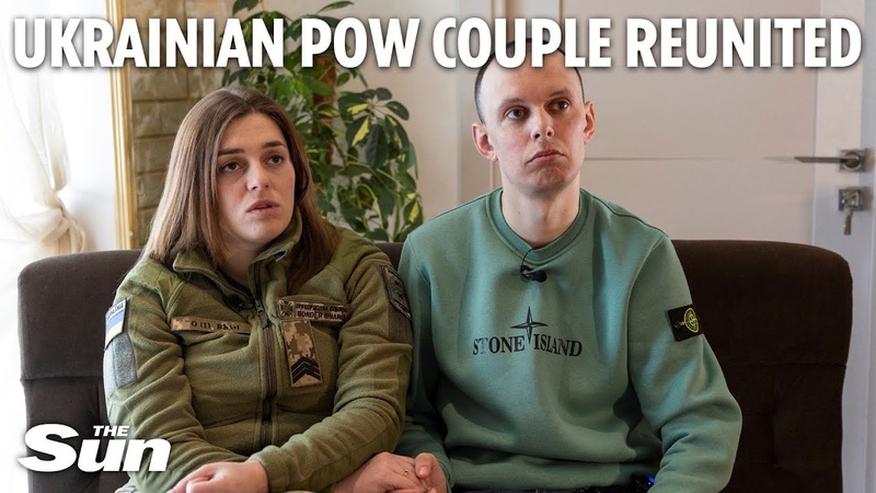 Ukrainian POW couple finally reunited after over a year