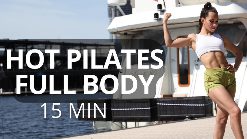 15 MIN HOT PILATES WORKOUT, Full Body Sweaty Burn, Strengthen Tone, Daniela