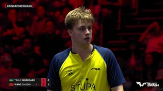 FULL MATCH | WANG Chuqin vs Truls MOREGARD | MS R16 | #SingaporeSmash 2024
