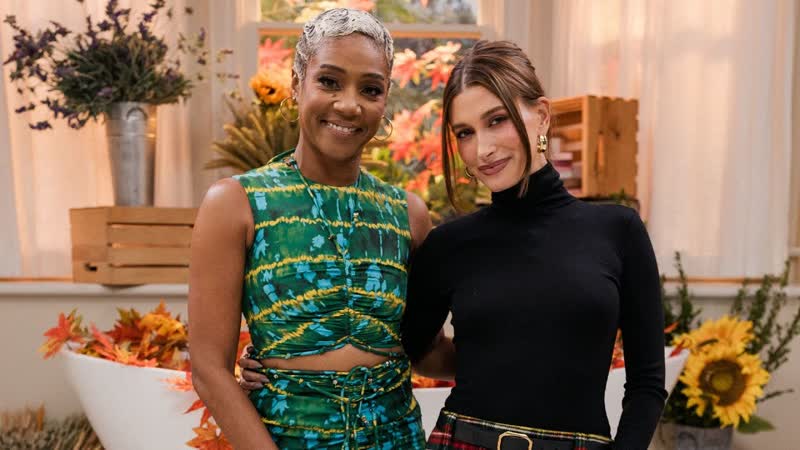 Tiffany Haddish Hailey Bieber celebrate Thanksgiving bob for apples, WHOS IN MY