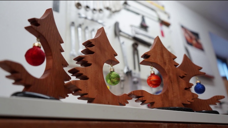 Tiny Christmas Trees, woodworking