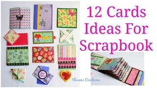 How to make Scrapbook Pages/ 12 Birthday Card Ideas/ DIY Birthday Scrapbook Part Two