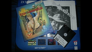 Playing Rick Dangerous on ZX Spectrum +3e with ZXMMC mass storage