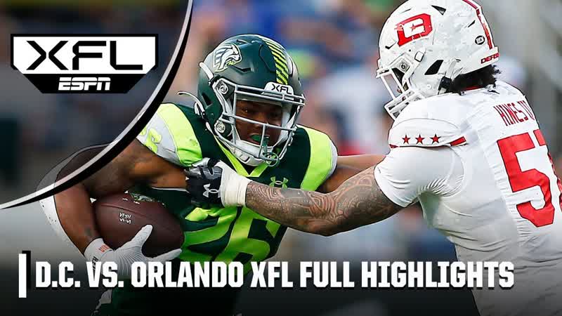 UNDEFEATED NO MORE D. C. Defenders vs. Orlando Guardians, XFL Full Game