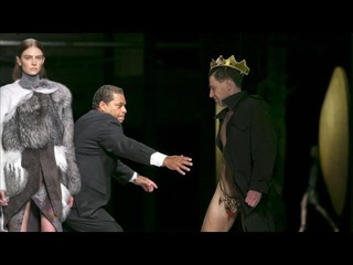 Streaker Crashes Catwalk at New York Fashion Week