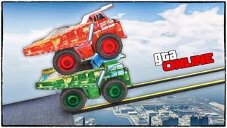 ШЕВЕЛИСЬ, ПЛОТВА! НЕПРОХОДИМЫЙ ПАРНЫЙ СКИЛЛ ТЕСТ НА БЕЛАЗЕ В GTA 5 ONLINE! (ГТА 5 ГОНКИ)