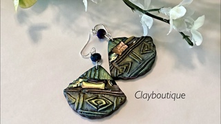 Polymer Clay EASY Sparkling Duo Earrings
