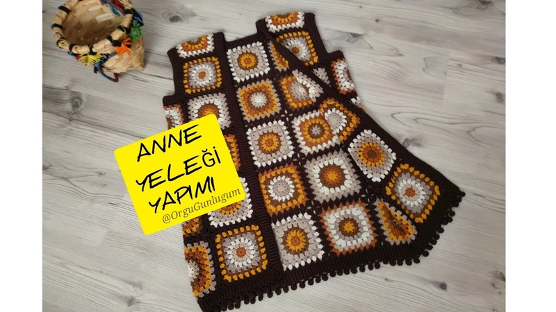 İp kesmeden kolay yelek yapımı Kolay Yelek MOTİ FLİ YELEK YAPIMI Anne yeleği patterned vest