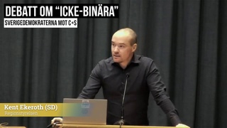 Ekeroths vilda debatt mot C och S: “Om jag inbillar mig att jag är en 2m lång japan - är jag det då?
