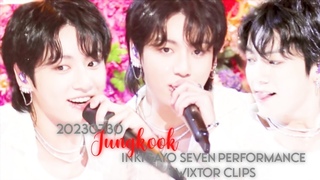 ( 20230730 ) Jungkook inkigayo seven performance Twixtor clips  HD  + mega link