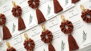 MAKROME ANAHTARLIK NASIL YAPILIR? HEDİYELİK İÇİN HARİKA DENİZ KABUĞU MODELİ | MACRAME KEYCHAIN
