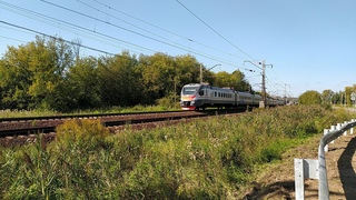 Электропоезд ЭП2Д-0116 ЦППК станция Яхрома