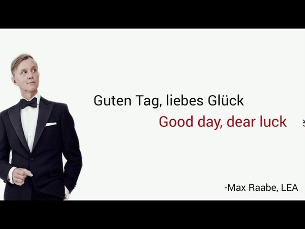 Guten Tag, liebes Glück, Max Raabe Learn German With Music, English