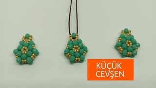 OK TATLI  KK CEVEN YAPIMI || #DIY #tutorial  || CEVEN NASIL YAPILIR || CRYSTAL BEAD NECKLACE