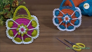 How to make mini purse 👛|| Easy crochet for beginners || Knitting bag tutorial #knitting #crochet