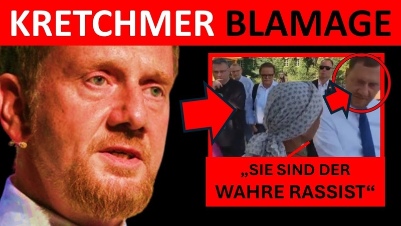 MEGA EIGENTOR SCHWARZE FRAU ENTLARVT KRETSCHMER ALS ER BÜ RGERIN ALS RASSISTIN