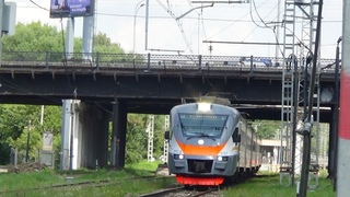 Электропоезд ЭП2Д-0127 ЦППК именной поезд Подольские Курсанты и приветливый машинист