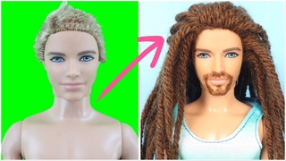 DIY KEN Doll Hairstyles With Rasta : Dreadlocks like Reggae Style | MAKE OLD TOYS GREAT AGAIN!