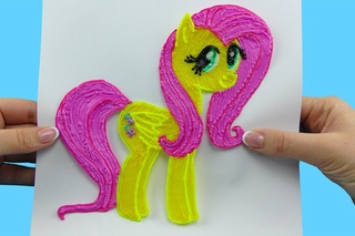 Fluttershy My Little Pony with 3d Pen! Amazing video for Kids DIY