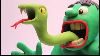HULK SNAKE BABIES! Superhero Animation Episodes (Play Doh Stop Motion)