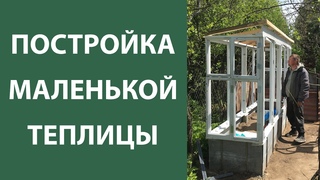 Постройка маленькой теплицы из оконных рам со свалки.