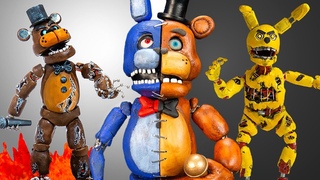 FNAF DIY Animatronics Collection: Freddy, Bonnie, Springtrap, Monty, Chica, DJ Music Man & Foxy
