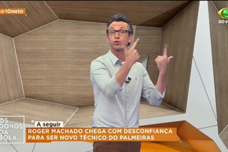 Neto sobre Roger no Palmeiras: vocs contrataram outro mico