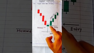 Bulish Reversal Hammer Candlestick Pattern, Trend Reversal Hammer, #shorts #stockmarket #Hammer