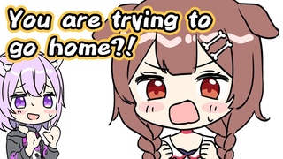 Korone doesn’t want to let Okayu go home【Animated Hololive/Eng sub】【Inugami Korone/Nekomata Okayu】
