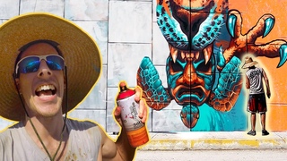 Turning This HUGE Bridge in Mexico into a Mural Paradise!