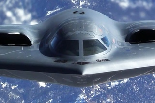 B-2 Spirit Stealth Strategic Bomber in Action.