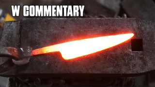 JFAK 10 - (W COMMENTARY) Forging a 1095 Kitchen Blade