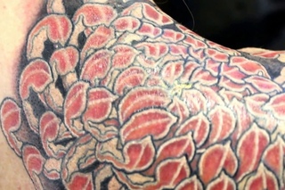 Japanese tattoo,chrysanthemum #chavatattoo /Японская татуировка,хризантема.
