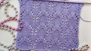 Симпатичный ажур на лицевой глади / Simple openwork pattern