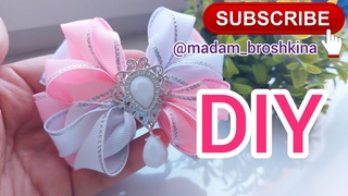 Incredibly beautiful bow, my daughter is delighted / DIY / #diy #kanzashi #bows #ribbon #бантыизлент