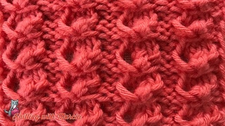 TEJIDOS A DOS AGUJAS: 4- Flor de Durazno/ KNITTING WITH TWO NEEDLES: Peach Blossom