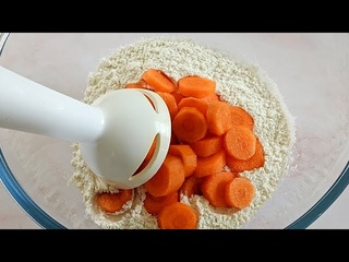 Mixez les carottes avec la farine pour un rsultat surprenant ! Vous serez heureux !