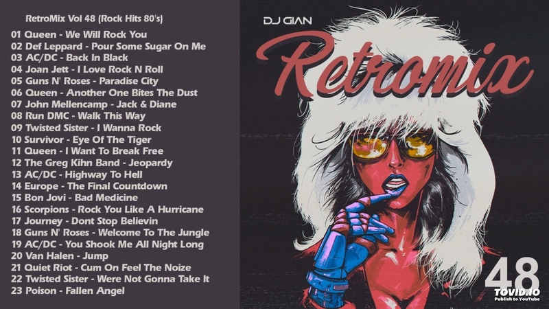 Retro Mix Vol 48 ( Rock Hits 80s) DJ