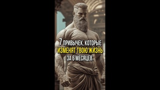 7 Привычек, которые изменят твою жизнь за 6 месяцев! Стоицизм мотивация #shorts #саморазвитие