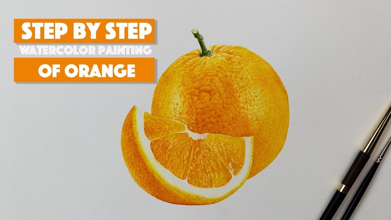step by step watercolor painting of